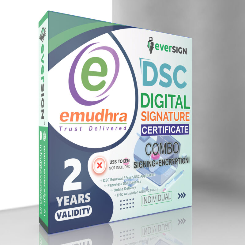 eMudhra Class 3 Combo DSC (Signature + Encryption)