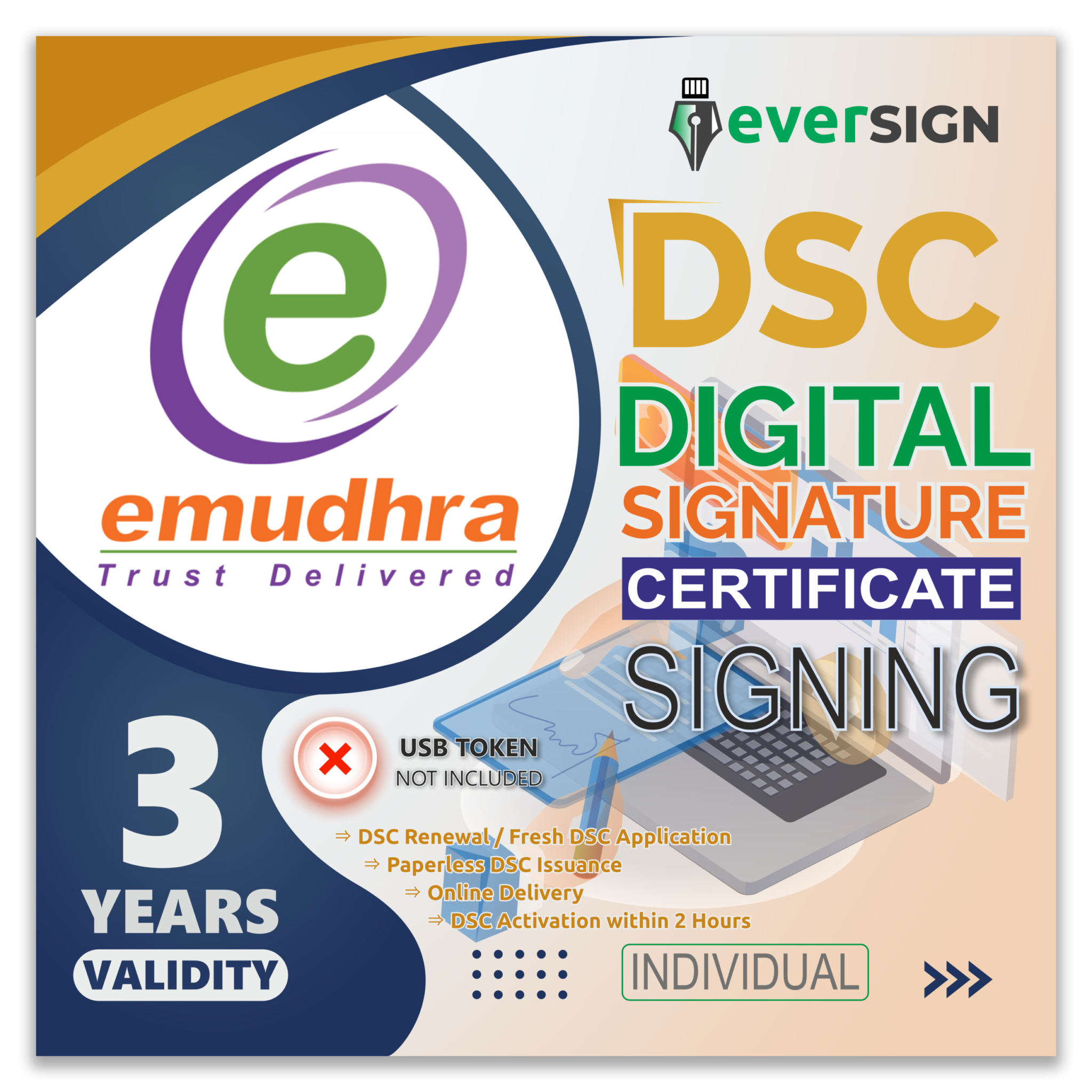 eMudhra DSC Renewal at affordable price