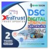 XtraTrust (Class 3 DSC) Foreign National Digital Signature Certificate - Organization - For 2 Years (Without Token)