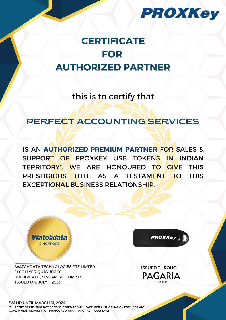 WatchData PROXKey Certificate
